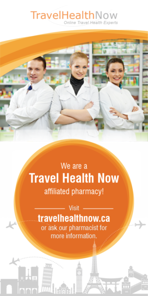 Travel Health Now Window Decal | Signage Design by Akshar Shailesh