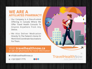 Travel Health Now Window Decal | Schilder-Design von ESolz Technologies