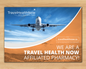 Travel Health Now Window Decal | Signage Design by ecorokerz