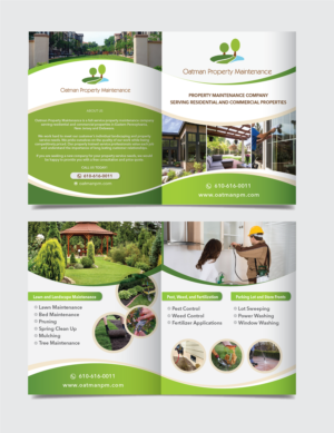 Oatman Property Maintenance Needs a Brochure For Their Business | Broschüren-Design von alex989