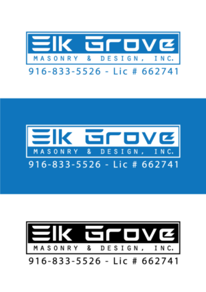 Logo Design by OXUS BAHRAIN for Elk Grove Masonry & Design, Inc. | Design #17647193