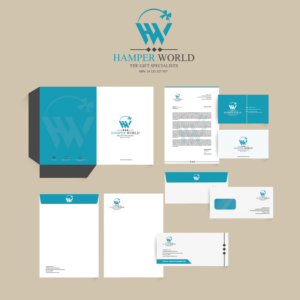 Hamper World - The Gift Specialists  | Stationery Design by bdesigner9