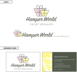 Stationery Design by designs.by.eleni for Hamper World Pty Ltd | Design #17707454