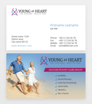 Logo and Business Card Design by B74Design for Young at Heart | Design: #17640996