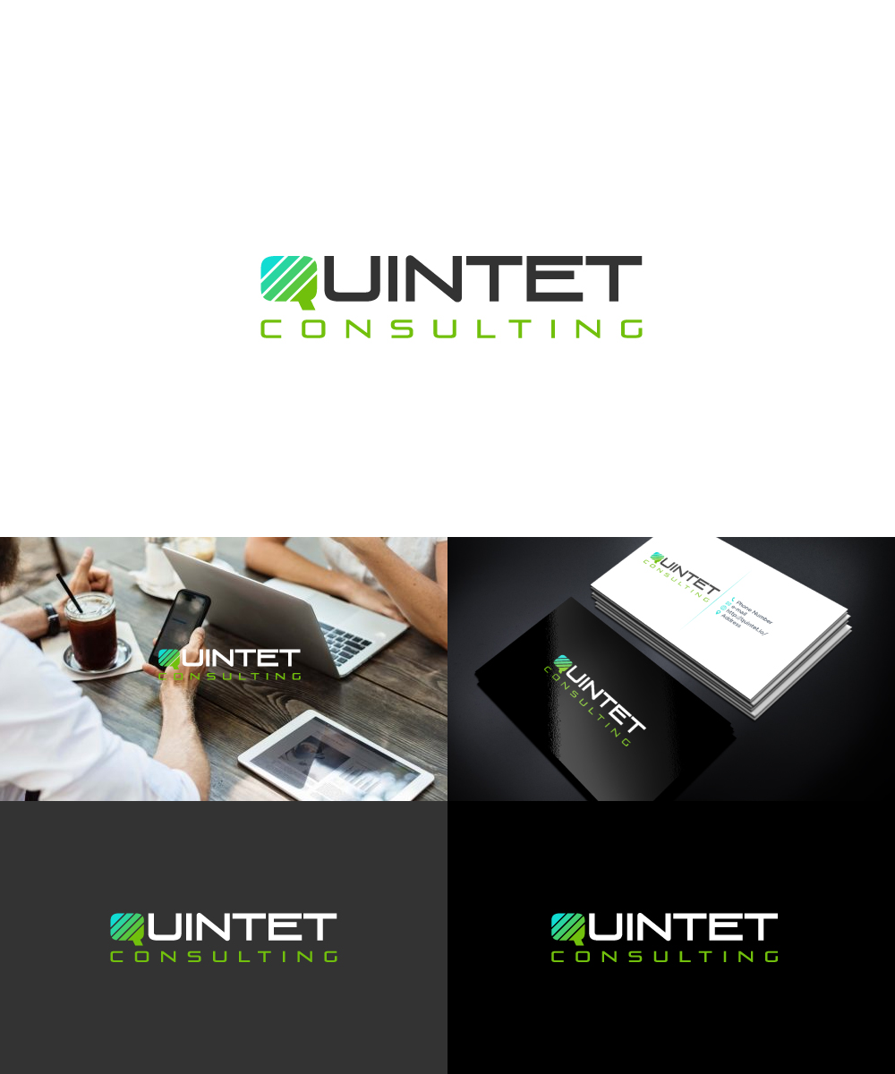 Logo and Business Card Design by Sergio Coelho for Quintet Consulting UG (haftungsbeschraenkt) | Design #17687594