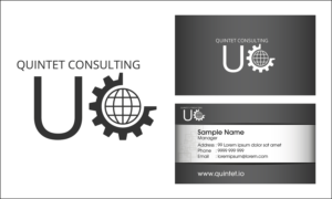 Logo and Business Card Design by thach89.ho for Quintet Consulting UG (haftungsbeschraenkt) | Design #17643985