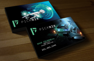 Robotic startup business cards | Business Card Design by Hardcore Design