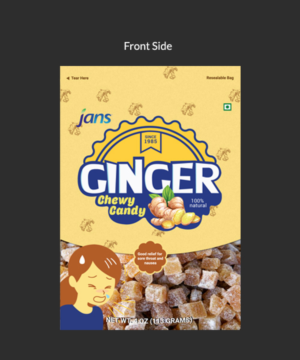 Design for Jans Ginger Chewy Candy!  | Packaging Design by Da Miracle