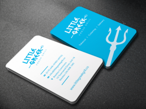 Business Card for New Greek Restaurant | Business Card Design by Riz'