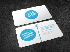 Business Card for New Greek Restaurant | Business Card Design by Atvento Graphics