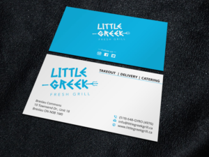 Business Card for New Greek Restaurant | Business Card Design by Xpert