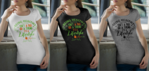 Healthly Lifestyle Ladies Design | T-shirt Design by Kero