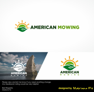 American Mowing | Logo Design by Mariono Fx