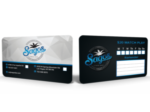 Business Card for Beach theme sports bar called SAGOS | Visitenkarten-Design von Hardcore Design