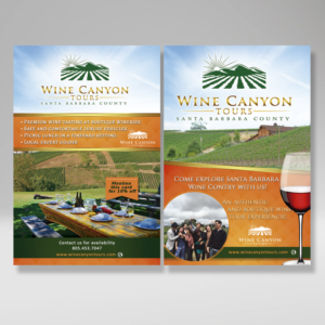 Flyer Design by Radikt for Wine Canyon Tours | Design #17917012