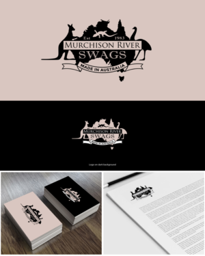 Murchison River Swags  Est 1983 Made in Geraldton Western Australia M: 0427702606 | Logo-Design von MoonFeather