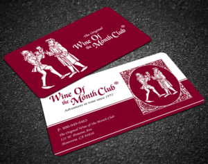 WIne of the Month Club Business Card design | Visitenkarten-Design von Sandaruwan