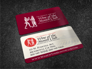 WIne of the Month Club Business Card design | Visitenkarten-Design von Atvento Graphics