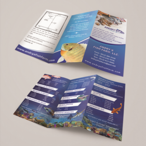 Fish Farm needing 3 - Fold Flyer / Price List designed | Flyer Design by Creative Jiniya