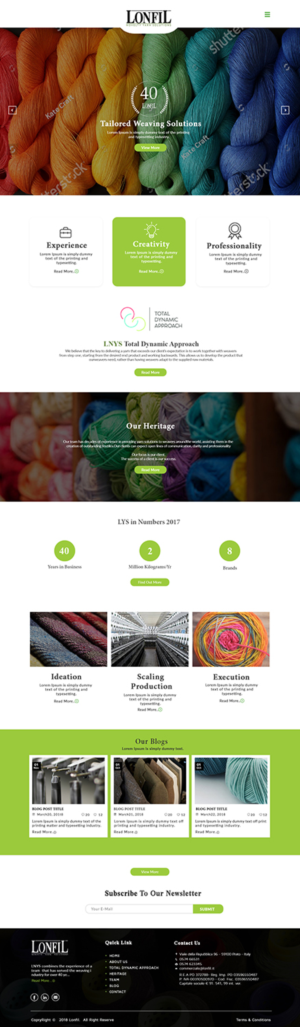 New Website for novelty yarn producer | Web Design by bdesigner9