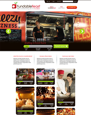 Funding your Foodie Dreams! | Web Design by Expert Designer