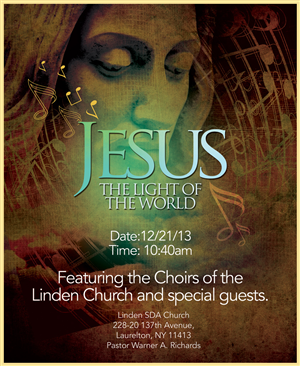 Linden Church Winter Cantata 2013 | Poster Design by katrina