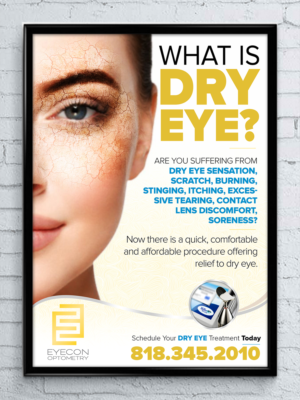 Modern Dry eye Poster for eye center, Optometrist office | Poster Design by SAI DESIGNS