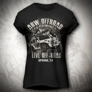 ARW Offroad & Performance giveaway t-shirt | T-shirt Design by Jonya