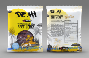 Crispy Jerky Packaging for DE.HI | Verpackungs-Design von SAI DESIGNS