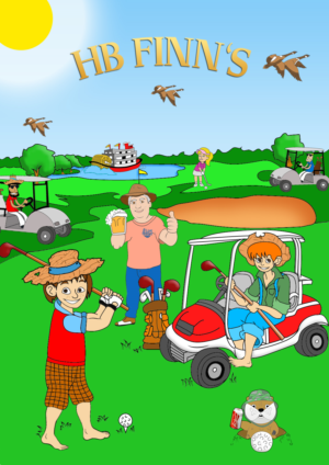 Hucks Golf Adventure For A Poster | Poster Design by Wenfeii