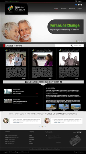 Web-Design von Imagiacian für Forces Of Change | Design #2786452