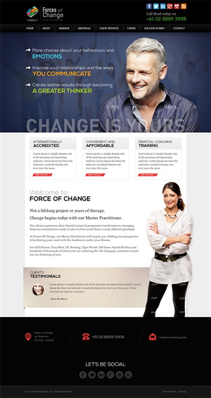 Web-Design von Mayank Patel für Forces Of Change | Design #2785116