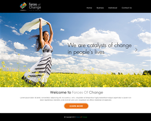 Web-Design von Desire Design Solutions für Forces Of Change | Design #2772657