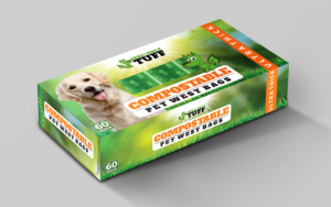 Seriously Tuff Compostable Pet Waste Bags (60 count) | Packaging Design by Vishal Vishwakarma 