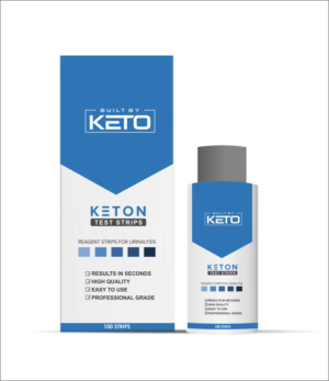 Design a Ketone Test Strip Label and Box for Built By Keto | Packaging Design by fumbh.designs