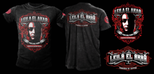 Leila El Akab Fighter Shirt | T-Shirt-Design von Bayu_susilo