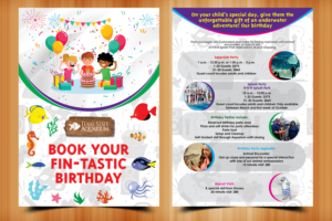 Birthday Party Flyer for Aquarium | Flyer-Design von ecorokerz