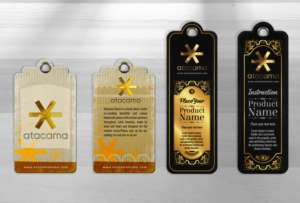 Atacama Home- Hang tags for Modern Handmade Home Decor products  | Packaging Design by SAI DESIGNS