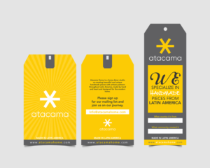 Atacama Home- Hang tags for Modern Handmade Home Decor products  | Packaging Design by Aurora:)