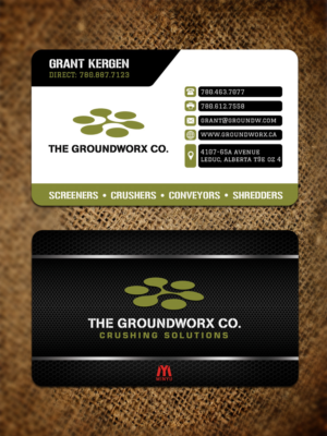 Groundworx Business Card Design | Visitenkarten-Design von Sandaruwan