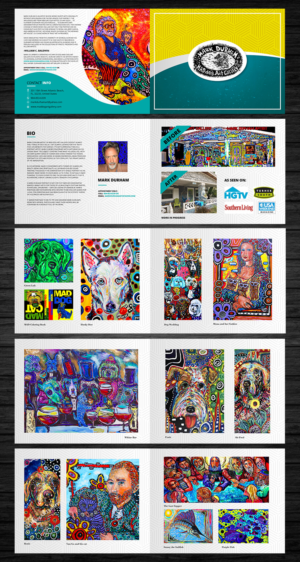 Mark durham's MAD dog Art Gallery catalog | Catalogue Design by ecorokerz