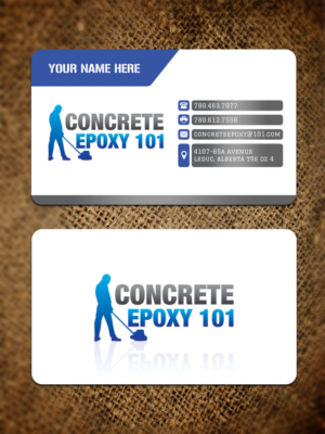 Business Card Design by Sandaruwan for concrete epoxy 101 | Design #17969580