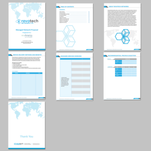 Proposal Redesign for Managed Service Provider | Word Template Design by kousik