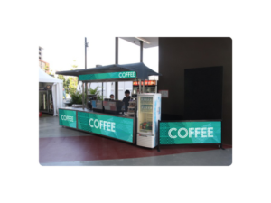 Stadium Coffee Cart Needs New Sign           | Schilder-Design von Atvento Graphics