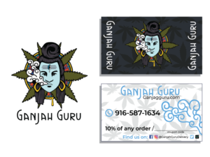 Ganjah guru- referral cards for new customers  | Visitenkarten-Design von Matea