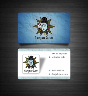 Ganjah guru- referral cards for new customers  | Visitenkarten-Design von Robert Macwan