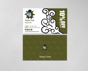 Ganjah guru- referral cards for new customers  | Visitenkarten-Design von chandrayaan.creative