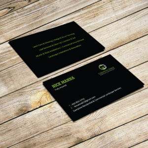 Business Card for Creative Edge Lawn & Landscape | Business Card Design by Creative Jiniya