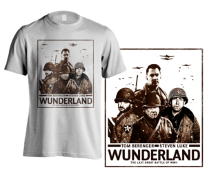 T-shirt design for WWII War Drama Movie 