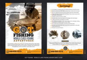 Got Fishing - World Class Fishing Adventures needs a one of a kind Flyer/Brochure  | Flyer Design by SAI DESIGNS